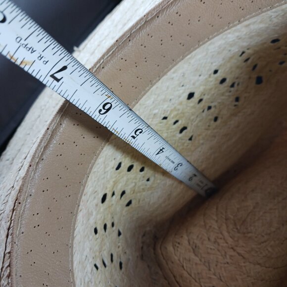 Vintage Western Straw Cowboy Hat 7 1/4 - Picture 9 of 9
